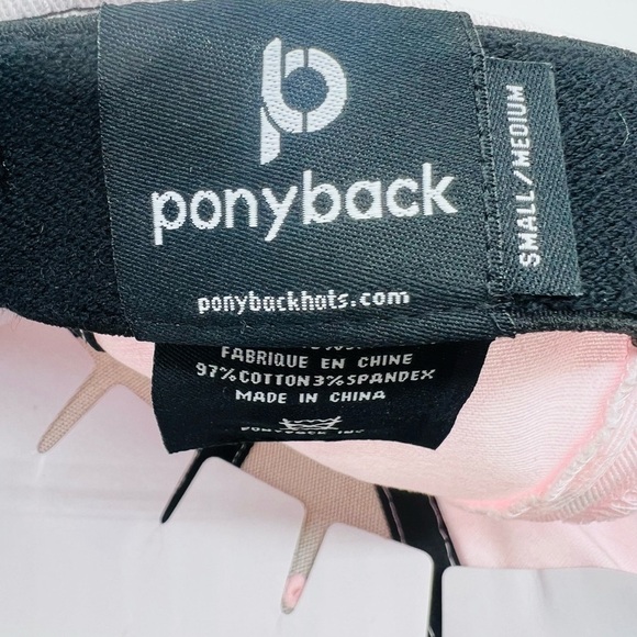 PONYBACK SOFT PINK HAT SIZE SMALL/MEDIUM NWT - Picture 7 of 10